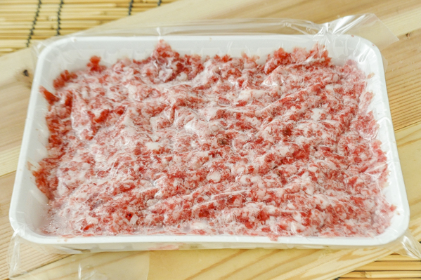 尾崎牛ハンバーグ用粗挽きミンチ（冷凍）