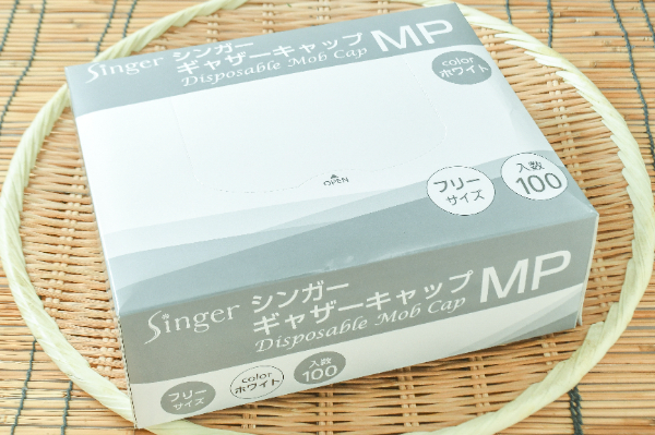 ギャザーキャップMP（ホワイト）（フリーサイズ）