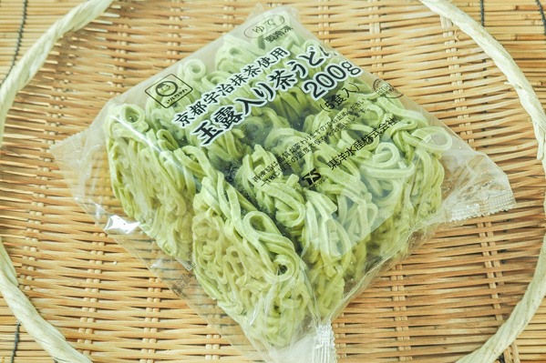 京都宇治抹茶使用玉露入り茶うどん