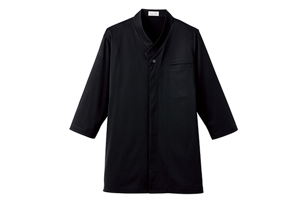 和衿ニットシャツ（ブラック）（FB4533U-16）