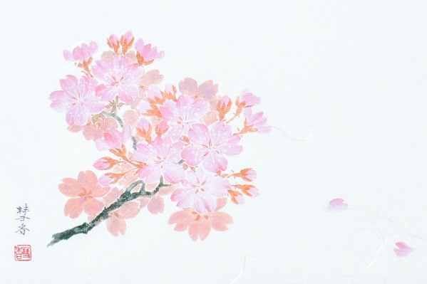 輝きシリーズ箸置きマット（桜） (2)