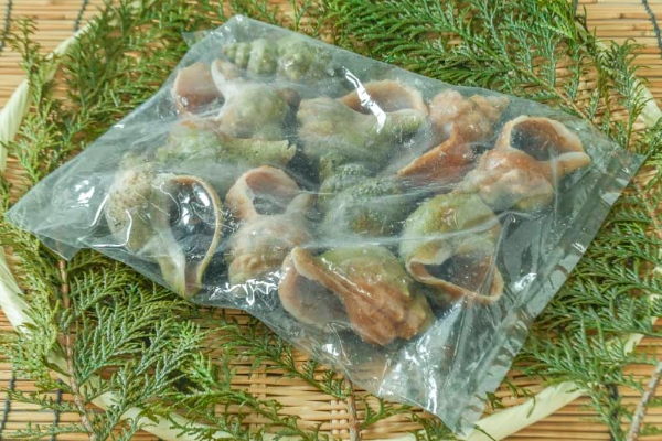 殻付きボイルアオツブ貝（ヒメエゾボラ）（冷凍）