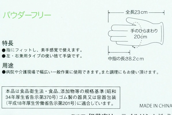 ソフトニトリル手袋（薄手）（Mサイズ） (3)