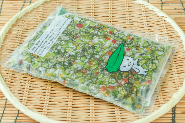夏野菜と昆布の和え物
