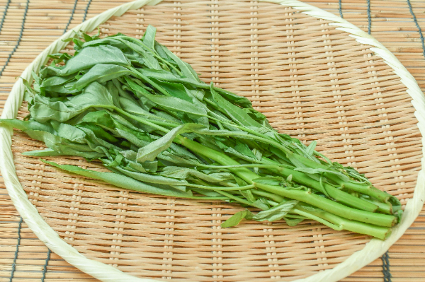 奥村さんの空芯菜