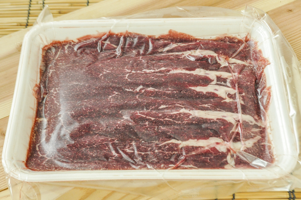 馬肉肩ロース桜鍋用スライス