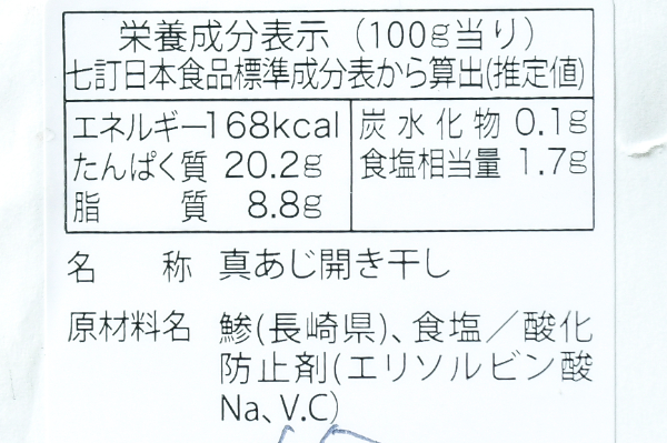 （有限会社マルイ伊藤）真アジ開き干し (2)