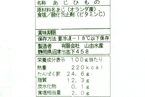 アジ開き (2)
