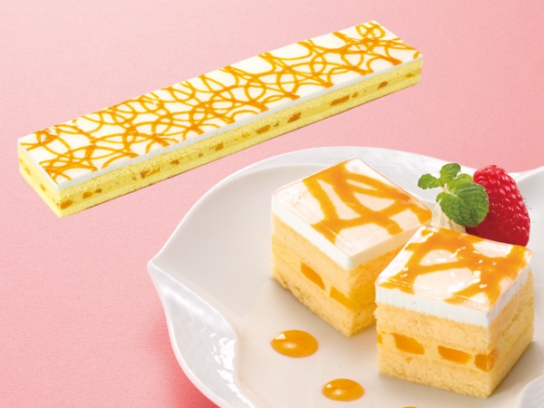 フリーカットケーキ　マンゴー（アルフォンソマンゴーピューレ使用）_単体入り商品イメージ_23春