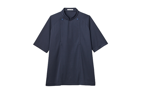 ユニセックスニットコックシャツ（ネイビー）（FB4550U-8）