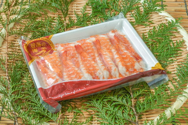 頭肉付き活バナメイ寿司海老（8LH）