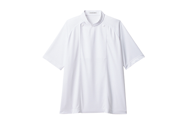 ユニセックスニットコックシャツ（ホワイト）（FB4550U-15）