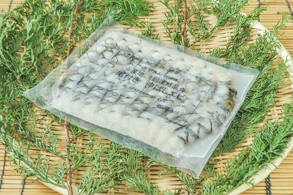 尾付むき伸ばし海老（21-25）