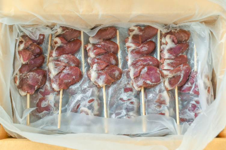 合鴨ハツ串（30本入り）箱