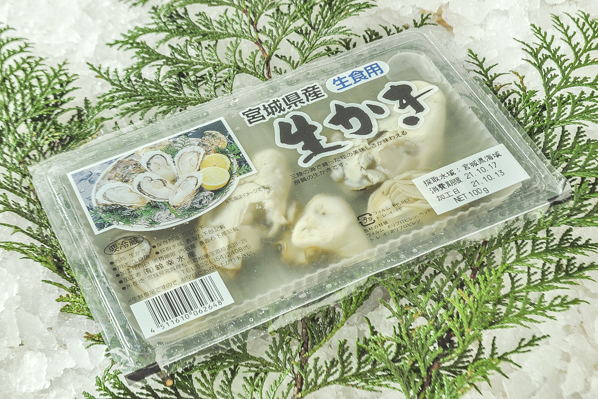 剥き牡蠣パック 生食用 八面六臂