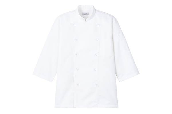 ユニセックスコックシャツ（ホワイト）（FB4552U-15）