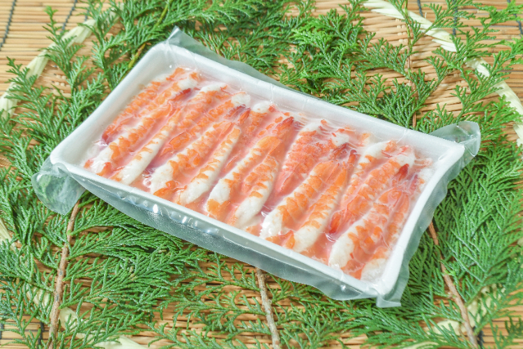 頭肉付き活バナメイ寿司海老（8LH）