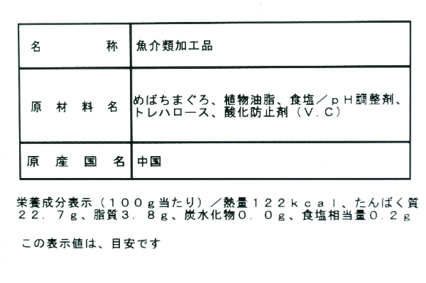 バチマグロ（切り落とし） (2)