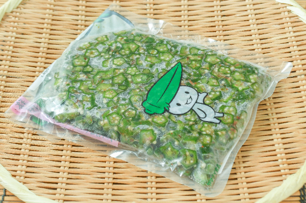 利尻昆布と荒節でとった出しのオクラおかか和え