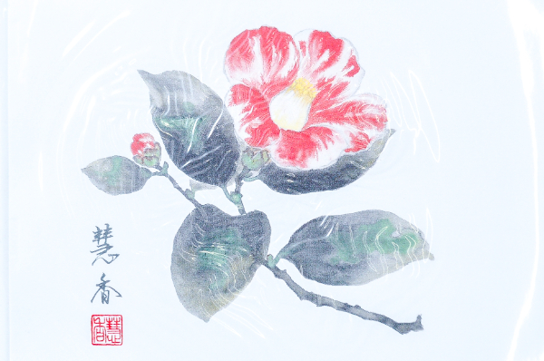 華シリーズテーブルマット（つばき） (2)